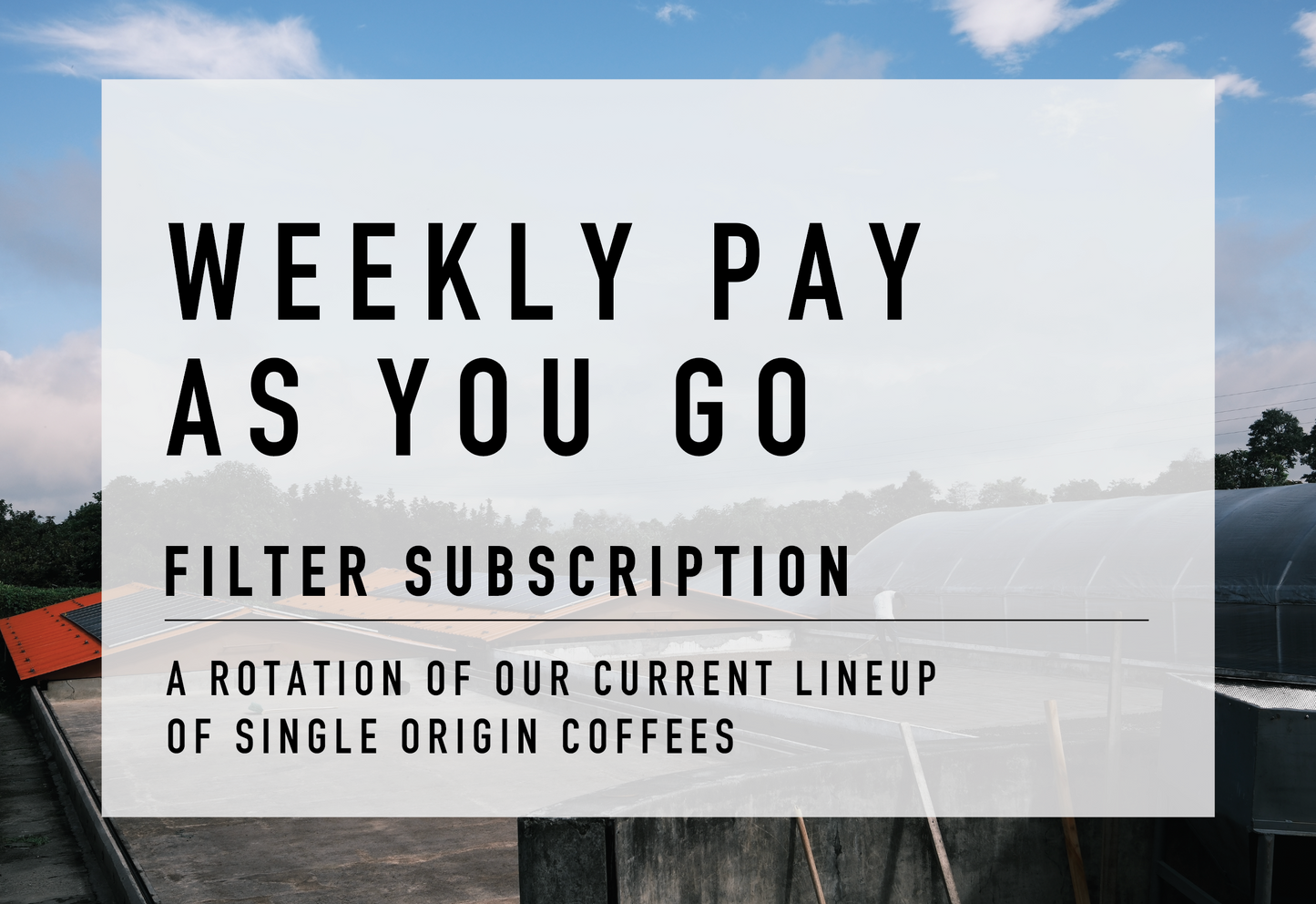 Weekly Filter Subscription