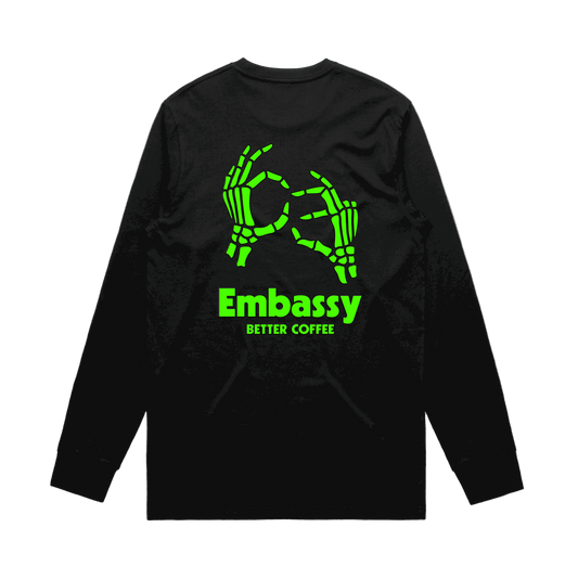 CE03 Skeleton Long Sleeve Tee - Coffee Embassy
