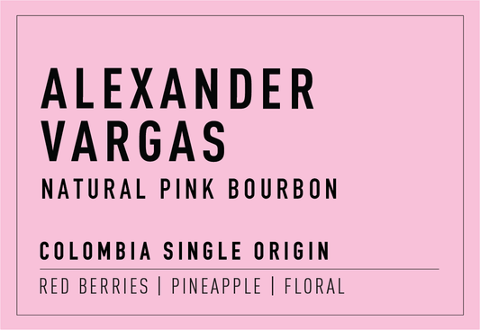 Alexander Vargas | Natural Pink Bourbon - Coffee Embassy