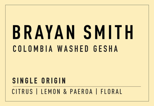 Brayan Smith | Colombia Washed Gesha - Coffee Embassy