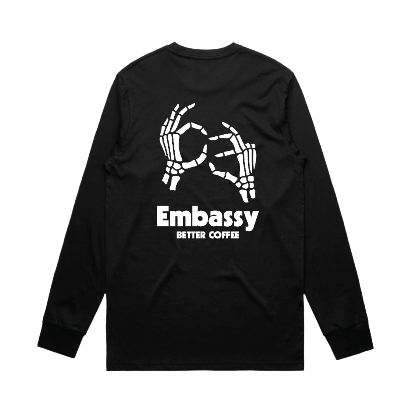 CE03 Skeleton Long Sleeve Tee - Coffee Embassy