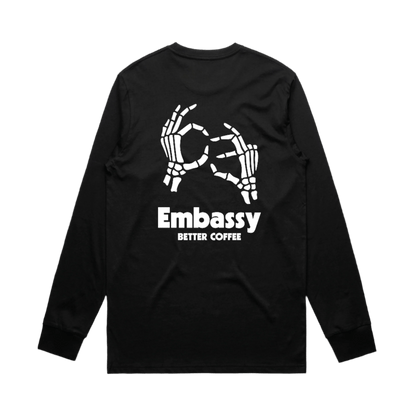 CE03 Skeleton Long Sleeve Tee - Coffee Embassy