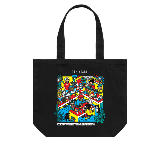 Ten Years of Coffee Embassy Tote - Coffee Embassy